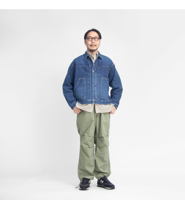 Bettaku ベッタク スーピマ タイプライター ストライプ ボタン