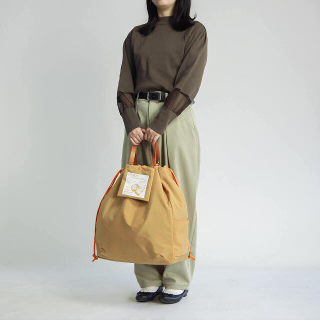 CIE シー ナイロン100% EARTHY TOTEBAG-L 2WAY アーシートートバッグ