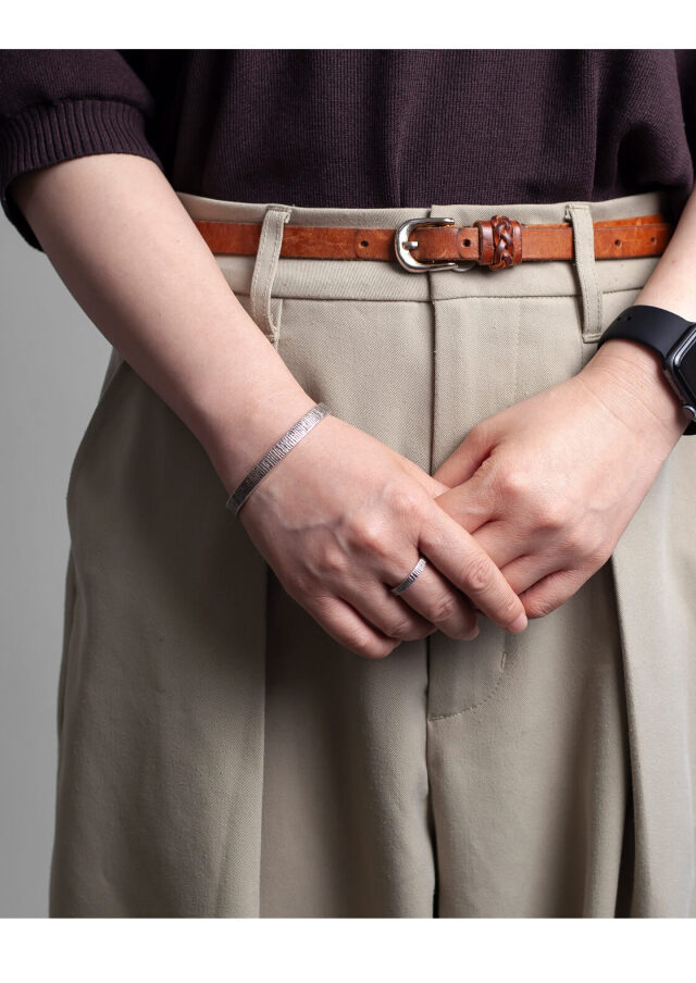 ESPERANTO エスペラント シルバー925 ストライプ リング 細め 指輪