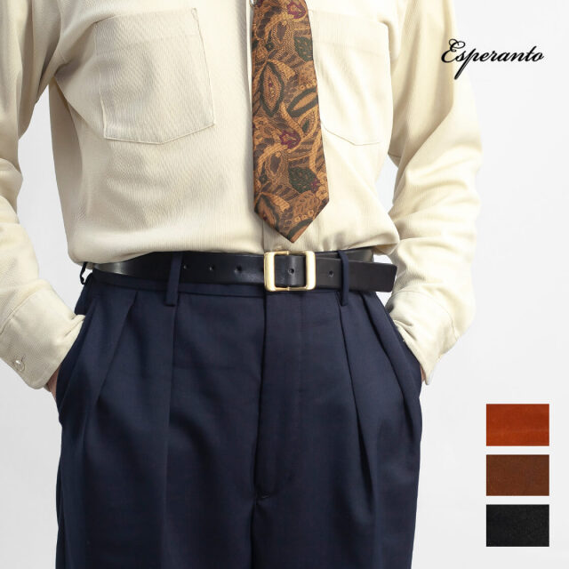 ESPERANTO エスペラント ESP-6748 ブスケットレザー 30mmベルト 本革