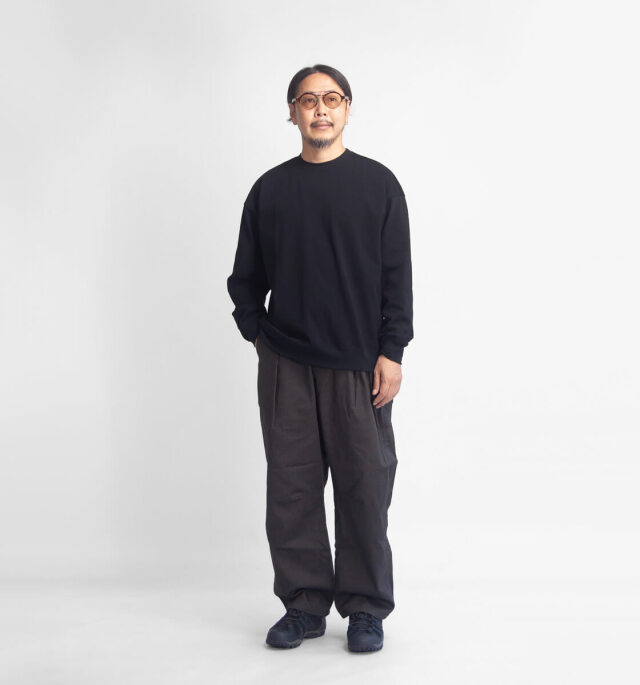 MANUAL ALPHABET マニュアルアルファベット デラヴェ天竺 裾リブ 長袖T