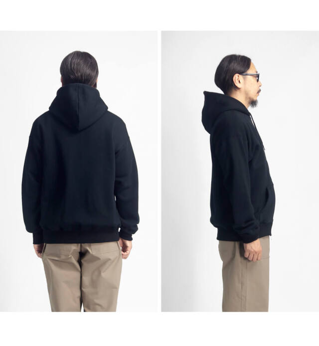 MANUAL ALPHABET マニュアルアルファベット アズマ裏起毛 ダブルジップ