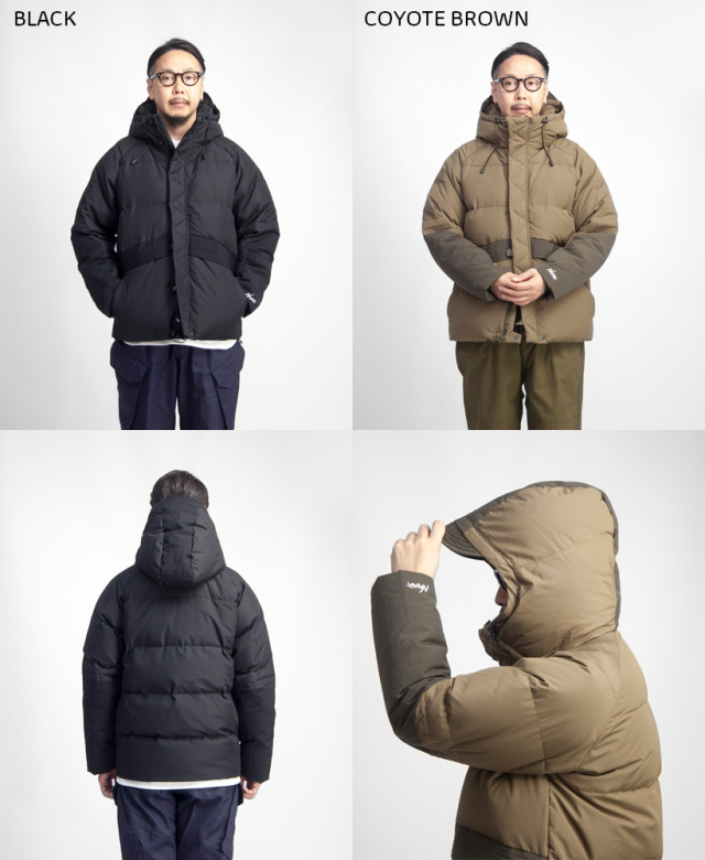 新品ナンガ×マニュアルアルファベットダウンベスト 3 コヨーテブラウン