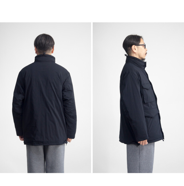 ナンガ マニュアルアルファベット別注 ダウンジャケット フード ブラック M NANGA×MANUAL ALPHABET EXPLORER DOWN JACKET – MANUAL ALPHABET