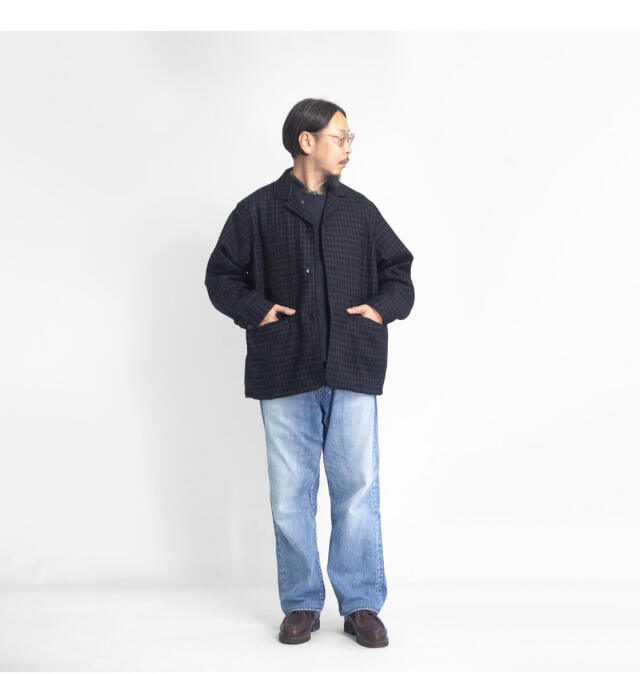 新品特価】Manual Alphabet ノーカラーJKT ブラック(L) - メルカリ