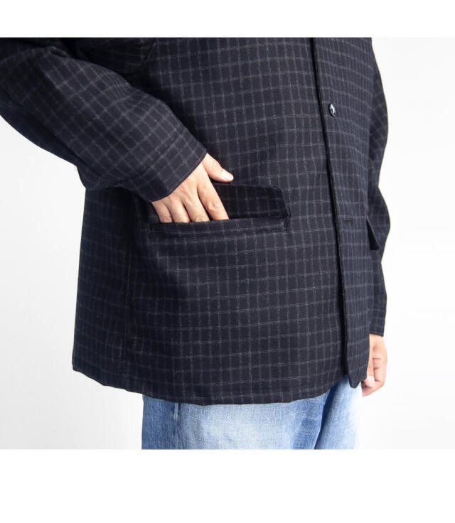 T/W NO COLLAR JACKET – MANUAL ALPHABET ONLINE STORE