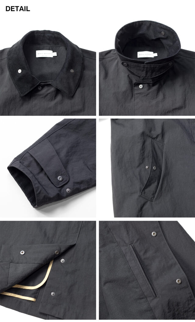 MANUAL ALPHABET マニュアルアルファベット コーデュロイ襟 ナイロン