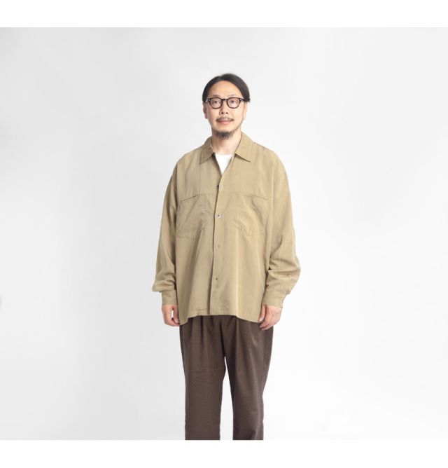 MANUAL ALPHABET (マニュアルアルファベット) | RAGLAN SLEEVE ATHLETIC KNIT (ecru / mocha) | トップス シンプル MANUAL ALPHABET マニュアルアルファベット ワイドスピンドル