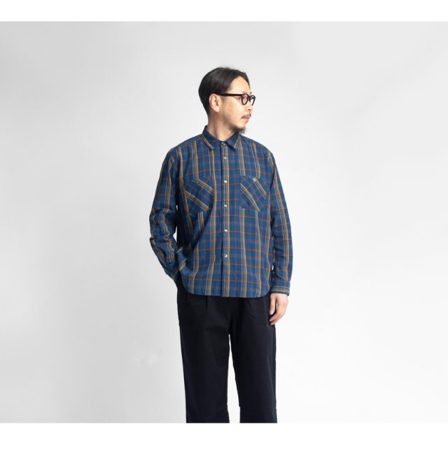 MANUAL ALPHABET マニュアルアルファベット マドラスチェック ルーズ