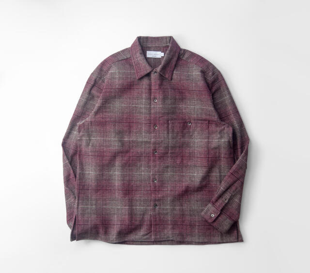 maoページ Y's for men x MASSES OPEN COLLAR SHIRT / MA ALL OVER PIGMENT