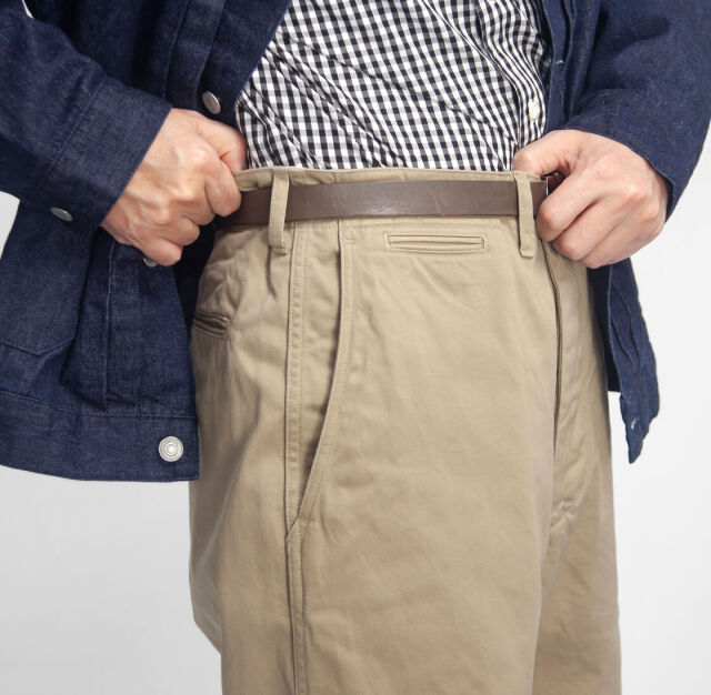 ARAN アラン CHINO-3 ミリタリーチノパンツ 日本製 メンズ