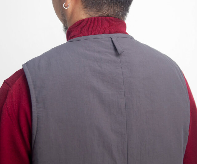 ARAN アラン ナイロンタッサー 薄中綿 ベスト 日本製 メンズ