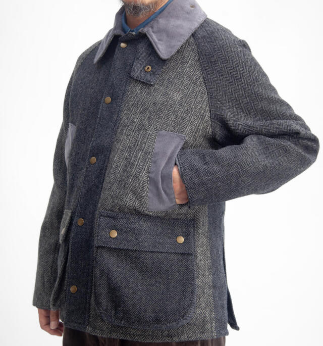 yoused HARRIS TWEED ジャケット yoused】HARRIS TWEED DRIVER'S JACKET - OIKOS 毎日を楽しく