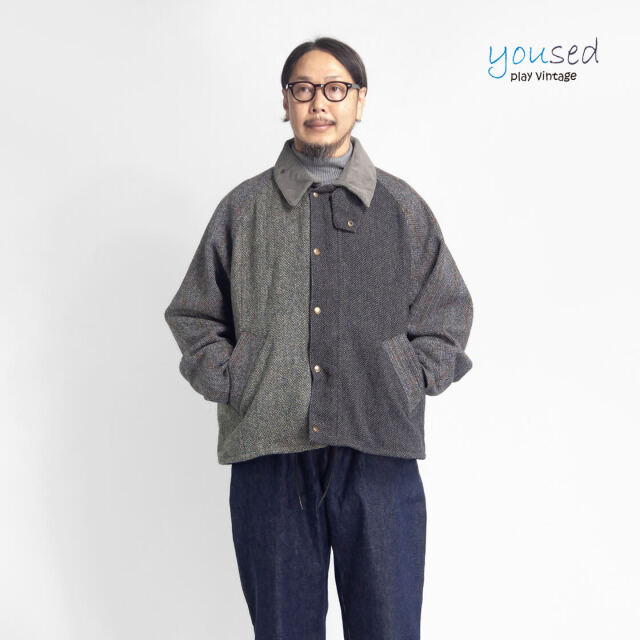 yoused HARRIS TWEED ジャケット YOUSED (ユーズド) [ HARRIS TWEED COUNTRY JACKET ] リメイク