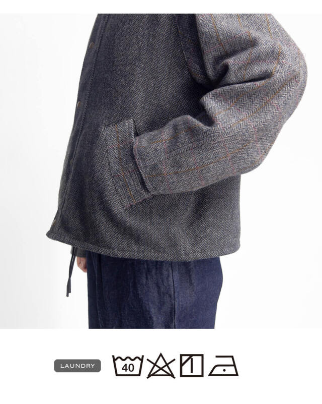 yoused ハリスツイードジャケット サイズ1(M) YOUSED (ユーズド) [ HARRIS TWEED DRIVERS JACKET ] リメイク