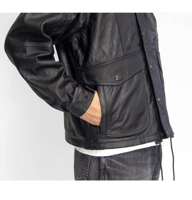 YOUSED ユーズド オールレザー レトロバギーズジャケット 本革