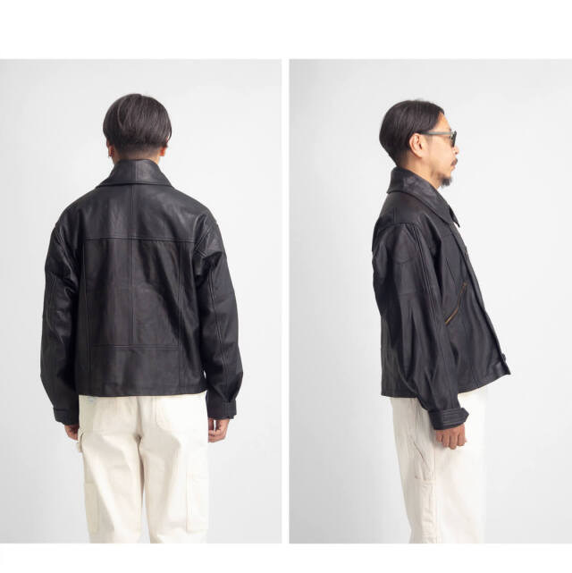 最終価格yoused ブラックレザージャケット UK MK-4 サイズ2 yoused】LEATHER UK MK-4 JACKET - OIKOS 毎日を楽しく豊かに