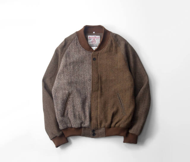 【激レア】 yoused MA-1 Harris Tweed リメイク 再構築 YOUSED ユーズド ヴィンテージハリスツイード ダービージャケット