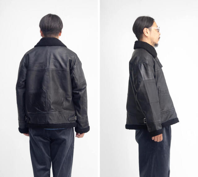 YOUSED ユーズド オールレザー B-3 ボア フライトジャケット 本革 革