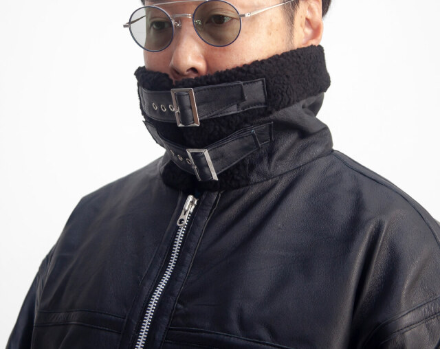 YOUSED ユーズド オールレザー B-3 ボア フライトジャケット 本革 革