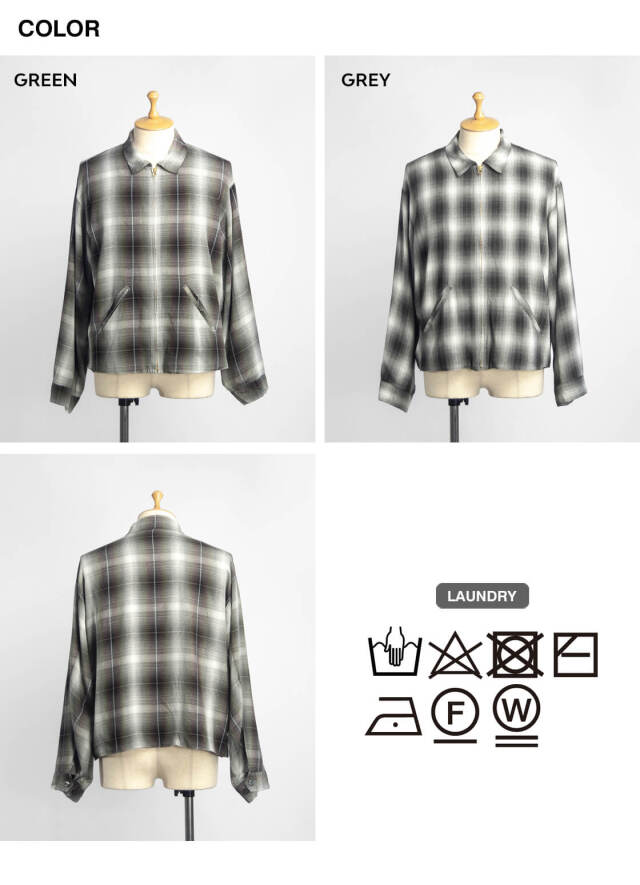 TOWNCRAFT タウンクラフト 50s オンブレチェック ロカビリー レーヨン