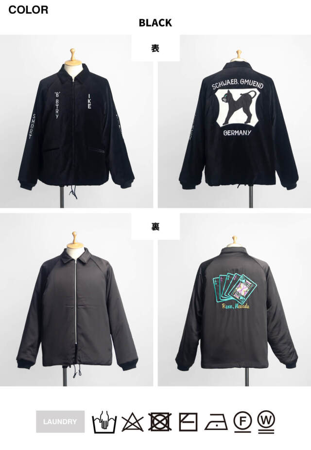 THRIFTY LOOK スカジャン リバーシブル THRIFTY LOOK スリフティールック GERMANY 別珍 リバーシブル 中綿