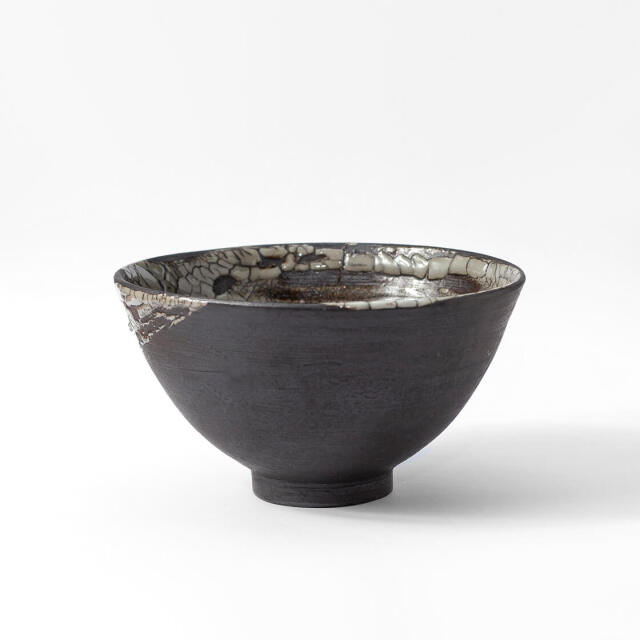 丹波焼 丹波立杭焼 丹文窯 大西雅文 黒釉 ガラス釉 ラーメン