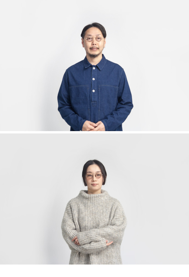 内藤熊八作 コンビネーション ラウンドフレーム N-045S 日本製 鯖江