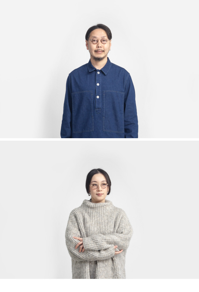 内藤熊八作 コンビネーション ボストンフレーム クラウンパント