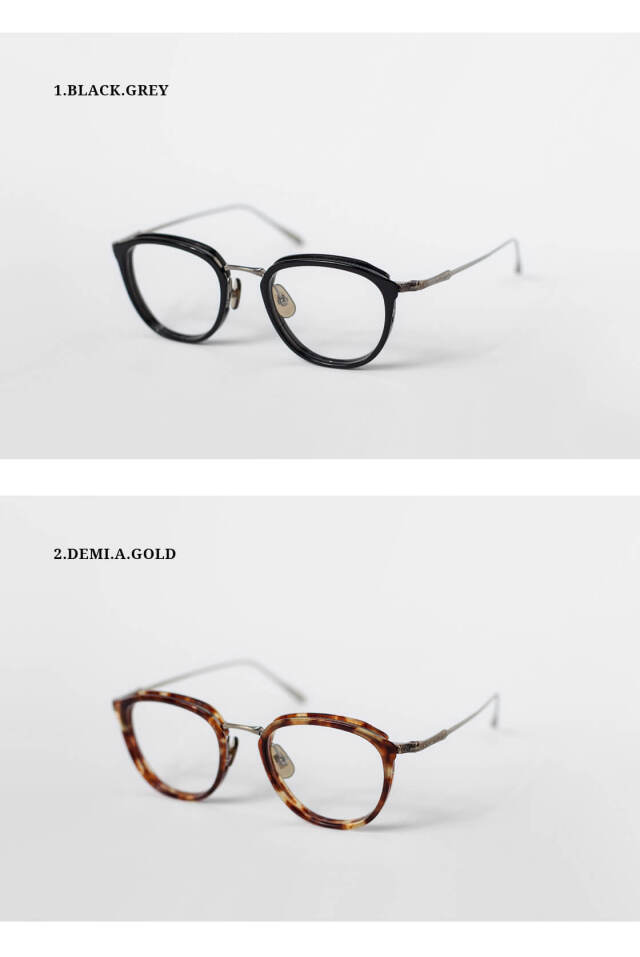 内藤熊八作 ウェリントンフレーム コンビネーション ナイロール N-113