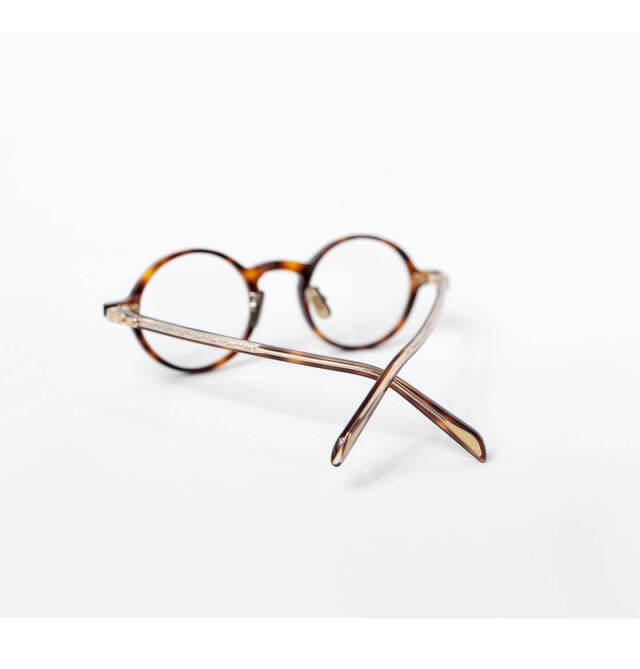 内藤熊八作 ラウンドフレーム N-117 日本製 鯖江 メガネ 度付き 伊達 