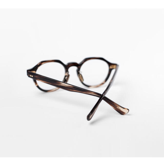 内藤熊八作 ボストンフレーム クラウンパント セルロイド N-121 日本製