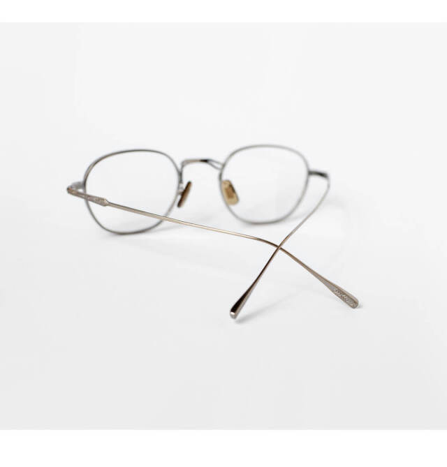 内藤熊八作 スクエアフレーム チタン N-301 日本製 鯖江 メガネ 度付き