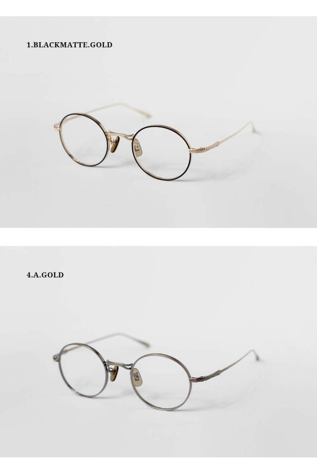 内藤熊八作 ラウンドフレーム チタン N-302 日本製 鯖江 メガネ 度付き