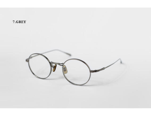 内藤熊八作 ラウンドフレーム チタン N-302 日本製 鯖江 メガネ 度付き