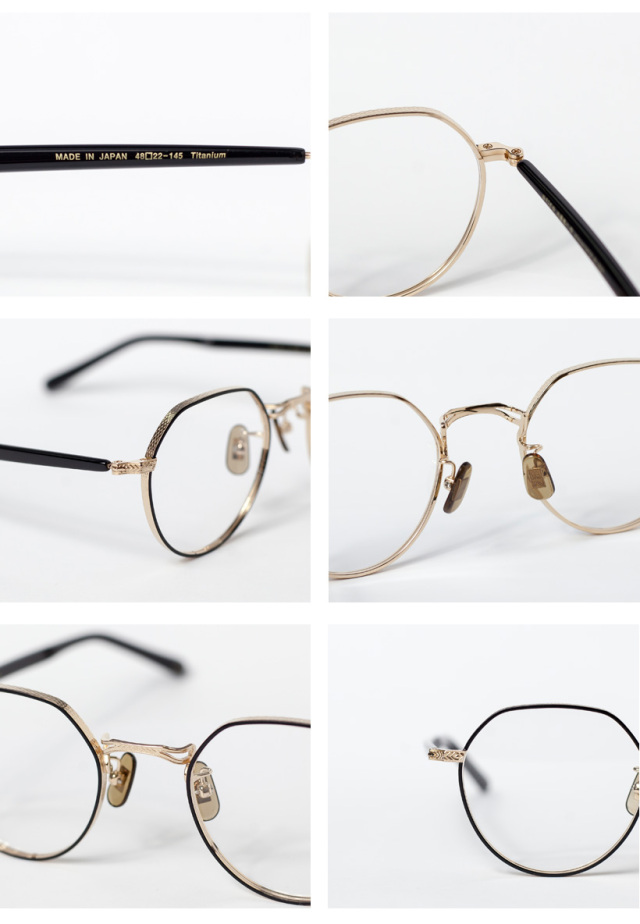 内藤熊八作 コンビネーション ボストンフレーム クラウンパント N-304