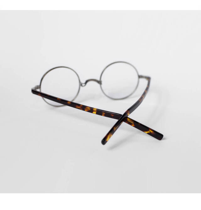 内藤熊八作 ラウンドフレーム コンビネーション N-308 日本製 鯖江