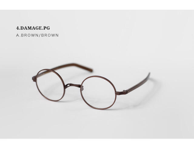 内藤熊八作 ラウンドフレーム コンビネーション N-308 日本製 鯖江