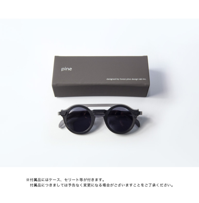 pine パイン 1035SG ツーブリッジ ラウンドサングラス 44サイズ 日本製 