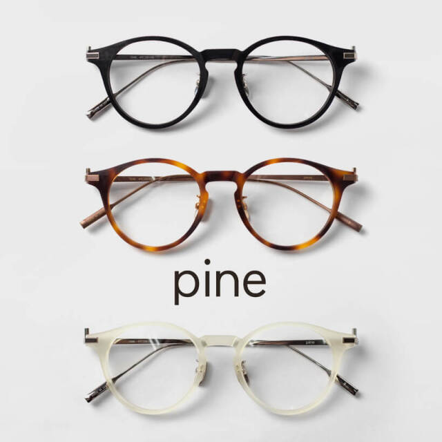 ボベィンチュ 愛らしいボビン２　金井文江 PINE パイン 1048 ボストンフレーム コンビ 日本製 鯖江 メガネ 度付き