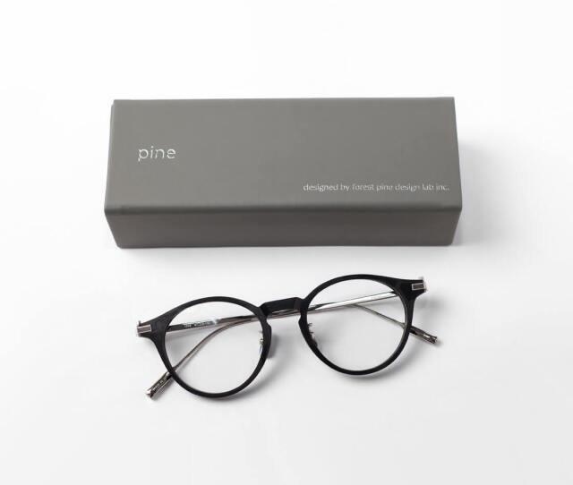 PINE パイン 1048 ボストンフレーム コンビ 日本製 鯖江 メガネ 度付き