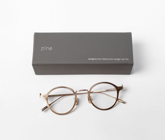 PINE パイン 1052 ボストンフレーム チタン 日本製 鯖江 メガネ 度付き