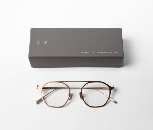 PINE パイン 1059 ヘキサゴンフレーム 多角形 チタン 日本製 鯖江
