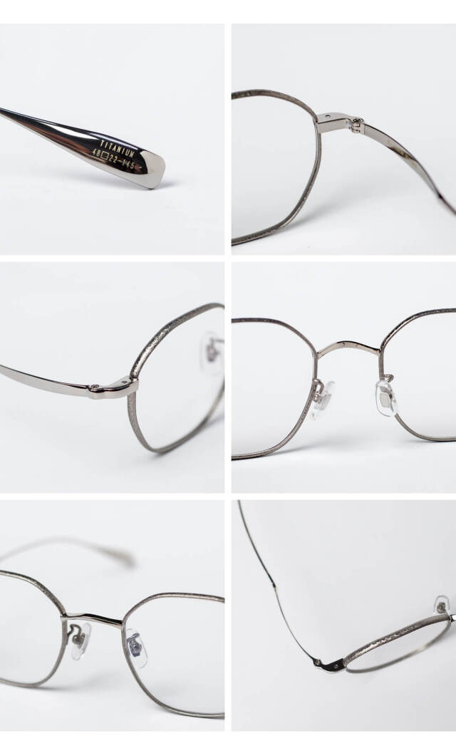 辻眼鏡 国松謹製 オクタゴンフレーム チタン 多角形 TJ-003 日本製