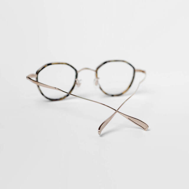 辻眼鏡 国松謹製 クラウンパントフレーム コンビ チタン TJ-005 日本製