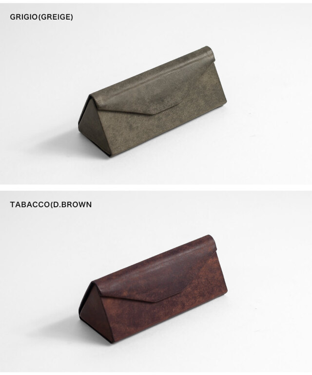 LAOTOUR プエブロレザー 本革 折り畳みメガネケース 封筒型 おしゃれ