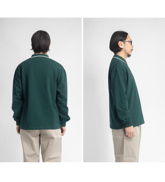EDDIE BAUER エディーバウアー QUARTER ZIP RUGGER SHIRTS ハーフ