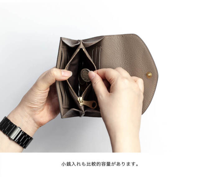 IL BISONTE イルビゾンテ フラップ コンパクト ウォレット 三