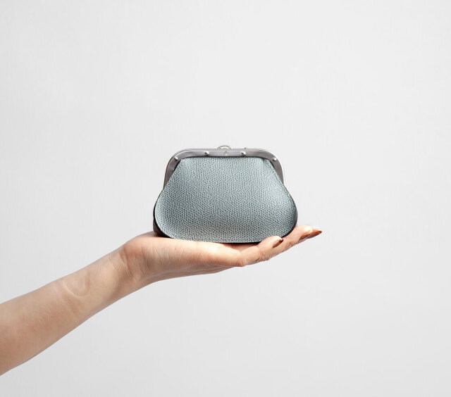 SOPO ソポ 型押しカーフレザー がま口財布 コインケース 小銭入れ