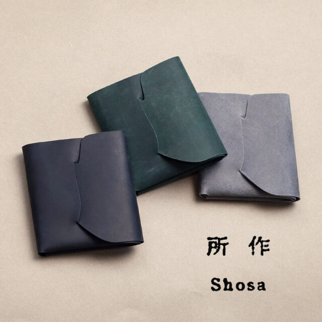 所作 shosa　コンパクトウォレット 三つ折り財布　レザー　姫路 所作 shosa cp3.5 三つ折り財布 コンパクトウォレット 本革